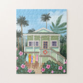Zee Foam Green Beach House Legpuzzel (Verticaal)