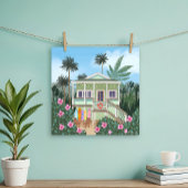 Zee Foam Green Beach House Poster