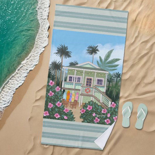 Zee Foam Green Beach House Strandlaken