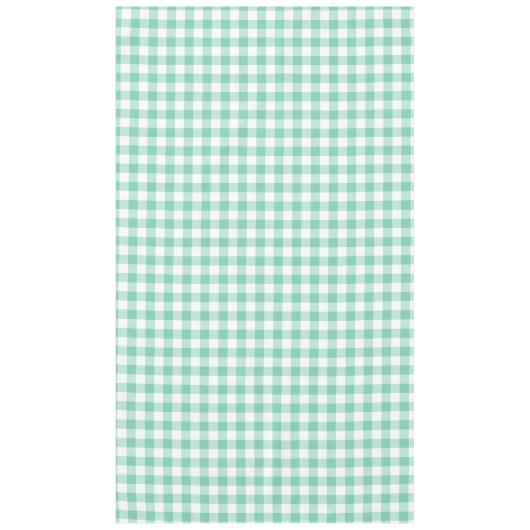 Zee Foam Green en White Gingham Tafelkleed (Voorkant)