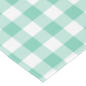 Zee Foam Green en White Gingham Tafelkleed (Gekanteld)