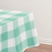 Zee Foam Green en White Gingham Tafelkleed (Voorbeeld)