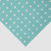 Zee Foam Groene en Witte Polka Dots Tissuepapier (Detail)