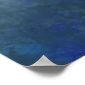 Zee Foam - Ocean Abstract Ombre Soft Blue Green Poster (Hoek)