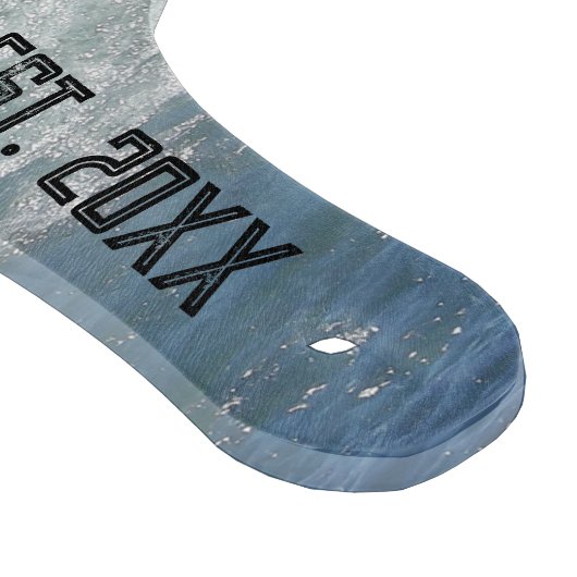 Zee Foam Ocean Waves Familienaam Keepsake Snijplank (Hoek)