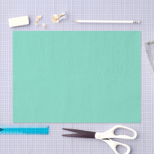 Zee Foam Rich Green Aqua Solid Tissuepapier (Craft)