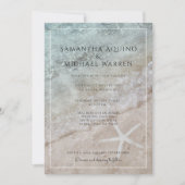 Zee Foam Sand Ocean Beach Weddenschap Kaart (Voorkant)