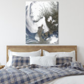 Zee Fog in Scandinavië Canvas Afdruk (Insitu (Slaapkamer))