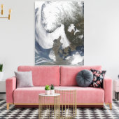 Zee Fog in Scandinavië Canvas Afdruk (Insitu (Woonkamer))