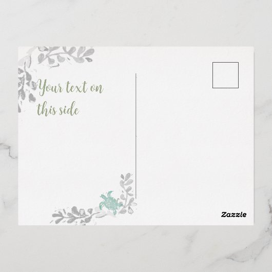 Zee Folie feestdag postkaart Folie Feestdagen Briefkaart (Achterkant)