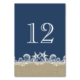 Zee Garland Navy Blue Beach Thema Kaart
