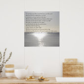 Zee Genesis Bible Quote Christelijk Creation Poste Poster (Keuken)