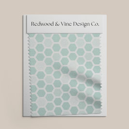 Zee geometrisch zeshoekpatroon // elke kleur stof