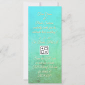 Zee Getijdegolf Zand Patroon Foto Uitnodiging (Achterkant)