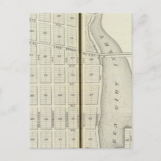 Zee Girt and Spring Lake Beach, Monmouth County Briefkaart (Voorkant)