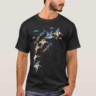 Zee Girt Beach New Jersey Kleurrijke Stropdas-Dye  T-shirt