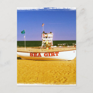 Zee Girt Lifeguard Boat Briefkaart