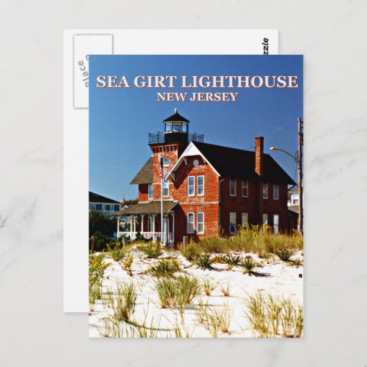 Zee Girt Lighthouse, New Jersey Briefkaart (Voorkant / Achterkant)