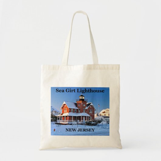 Zee Girt Lighthouse, New Jersey Canvas tas (Voorkant)