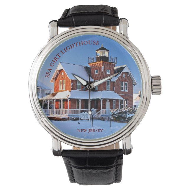 Zee Girt Lighthouse, New Jersey eWatch Horloge (Voorkant)