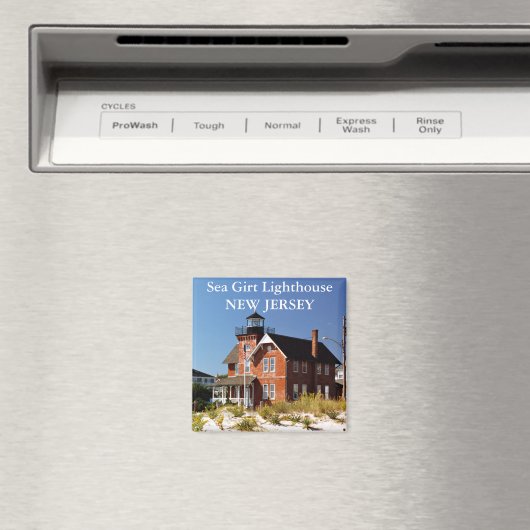 Zee Girt Lighthouse, New Jersey Magnet (Insitu (Vaatwasser))