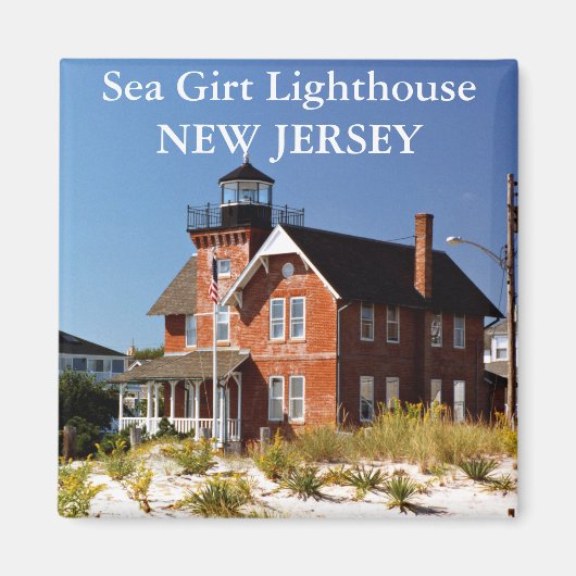 Zee Girt Lighthouse, New Jersey Magnet (Voorkant)