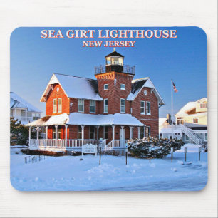Zee Girt Lighthouse, New Jersey Mousepad Muismat