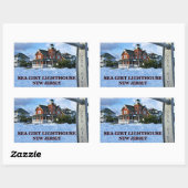 Zee Girt Lighthouse, New Jersey Stickers (Vel)