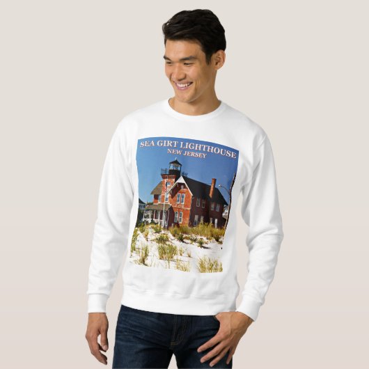 Zee Girt Lighthouse, New Jersey Sweatshirt (Voorkant volledig)