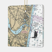 Zee Girt NJ Chart Keramisch Ornament (Links)