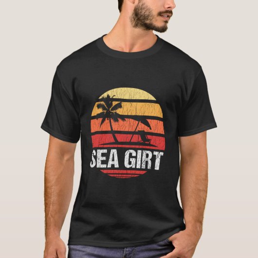 Zee Girt NJ Distress Beach T-shirt (Voorkant)