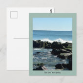 Zee Girt Ocean Rocks Briefkaart (Voorkant / Achterkant)