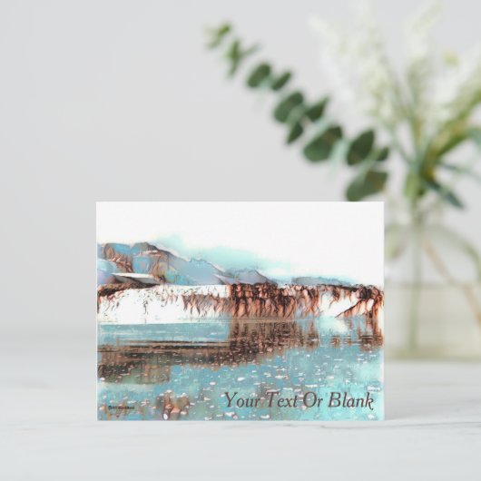 Zee Glacier Briefkaart (Staand voorkant)