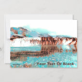 Zee Glacier Magnetische Uitnodiging (Voorkant)