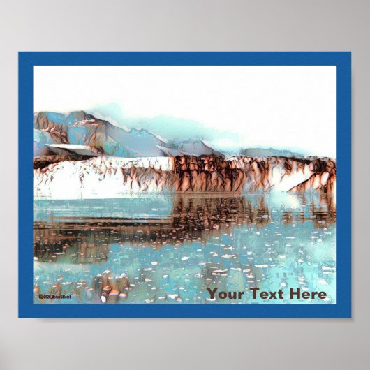Zee Glacier Poster (Voorkant)