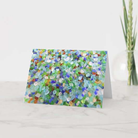 Zee glas - 1 kaart (Voorkant)