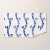 Zee glas - blauwe golven bad handdoek (Handdoek)