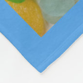 Zee glas, donkerkleurige strandglazen kleuren fleece deken (Hoek)