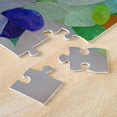 Zee glas, foto van schitterende kleuren legpuzzel (Zijkant)