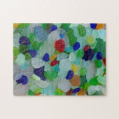 Zee glas, foto van schitterende kleuren legpuzzel (Horizontaal)