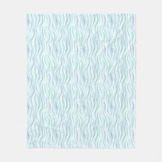 Zee Glas Golven Fleece Deken (Voorkant)