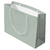 Zee Glas Groen Effen Kleur Groot Cadeauzakje (Achterkant Gekanteld)