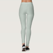 Zee Glas Groen Effen Kleur Leggings (Achterkant)