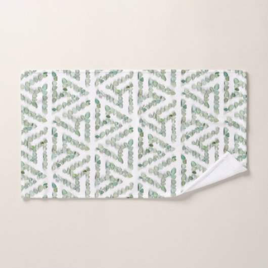 Zee glas - groene triskelon bad handdoek (Handdoek)