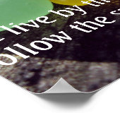 Zee glas - Het leven in het strand is anders Poster (Hoek)