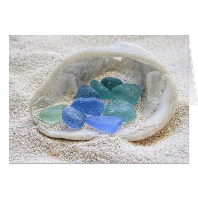 Zee glas in licht blauw (Voorkant Horizontaal)