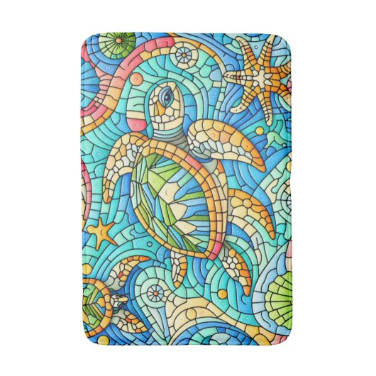 Zee Glas in lood Badmat (Voorkant Verticaal)