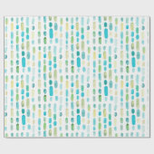 Zee Glas Kerst Pareltjes Cadeaupapier (Vlak)