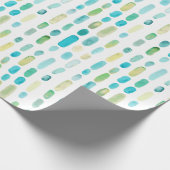 Zee Glas Kerst Pareltjes Cadeaupapier (Hoek)