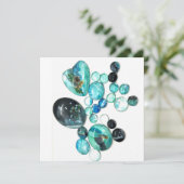 Zee glas kleurt bloemen en bling (Staand voorkant)